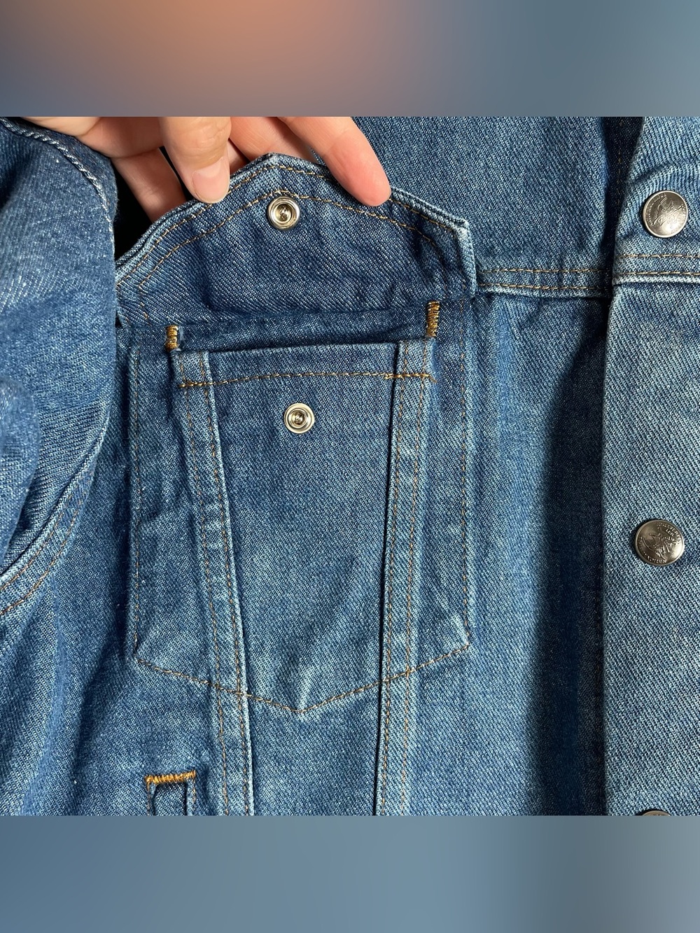 VTG Authentic NRA Gear Denim Jacket Mens Large Heavy Concealed Carry MADE IN USA - Picture 4 of 16
